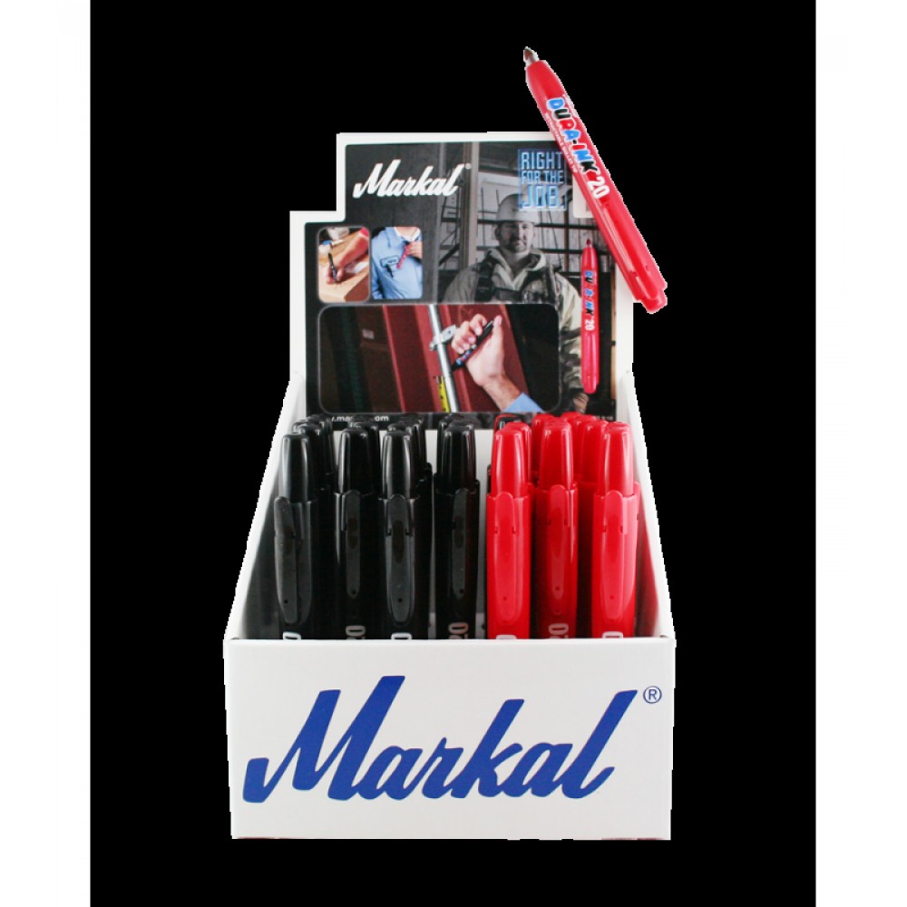 Набор перманентных водостойких маркеров Markal Dura-Ink 20 Display  32 шт 199007