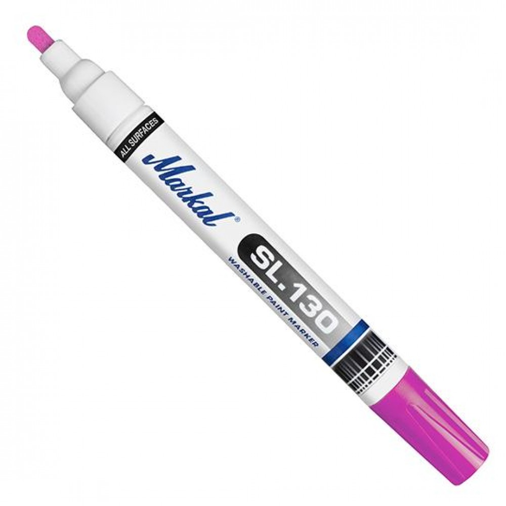 Универсальный маркер на основе смываемой жидкой краски Markal  SL.130 Paint Marker, Флуоресцентный Розовый 31201926