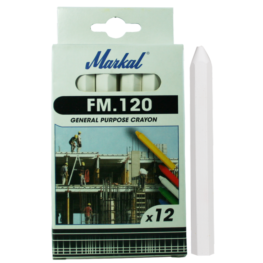 Универсальный промышленный маркер на основе воска Markal FM.120 Белый 44010100