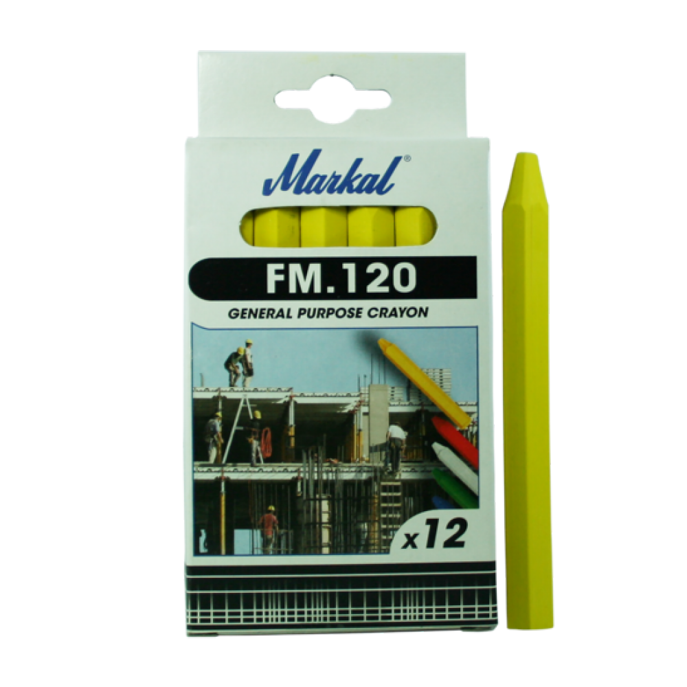 Универсальный промышленный маркер на основе воска Markal FM.120 Желтый 44010200