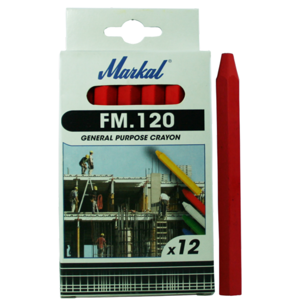 Универсальный промышленный маркер на основе воска Markal FM.120,Красный 44010300