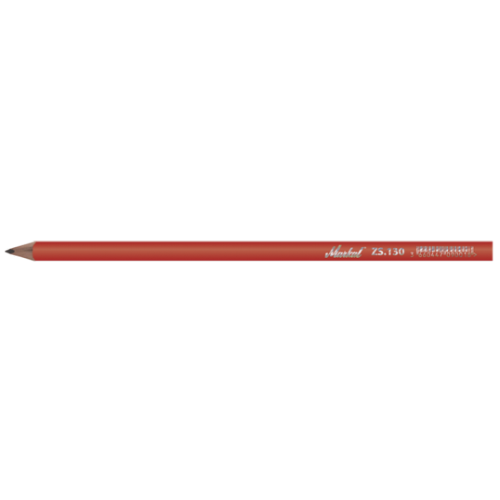 Овальный карандаш плотника ZS130 - BOX 144 шт, Черный 44091130