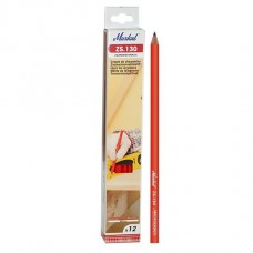 Овальный карандаш плотника ZS130 - BOX 12 шт, Черный 44092130