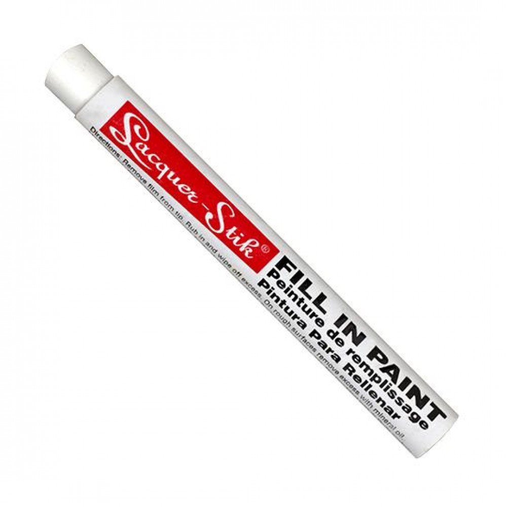 Маркер - карандаш с твердой краской для маркировки на металле Markal Lacquer-Stik, Белый 51120