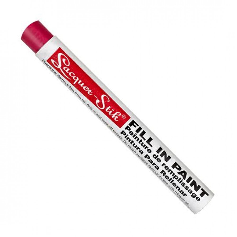 Маркер - карандаш с твердой краской для маркировки на металле Markal Lacquer-Stik, Красный 51122