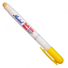 Маркер на основе быстросохнущей твердой краски с винтовым механизмом Markal Quik Stik Mini Paintstik, Желтый 61127