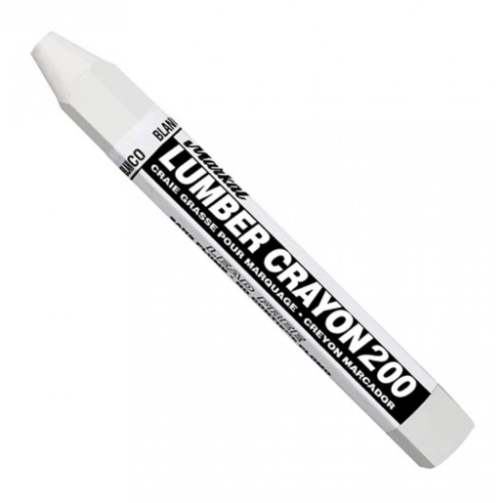 Универсальный мягкий карандаш на основе воска.Markal Lumber Crayon 200,Белый 80350