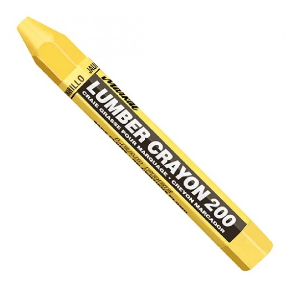 Универсальный мягкий карандаш на основе воска.Markal Lumber Crayon 200,Желтый 80351