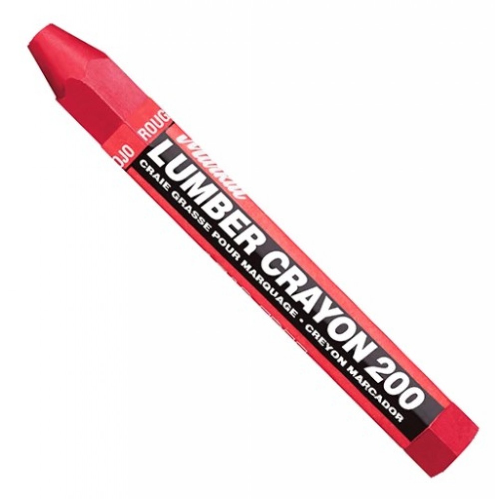 Универсальный мягкий карандаш на основе воска.Markal Lumber Crayon 200,Красный 80352