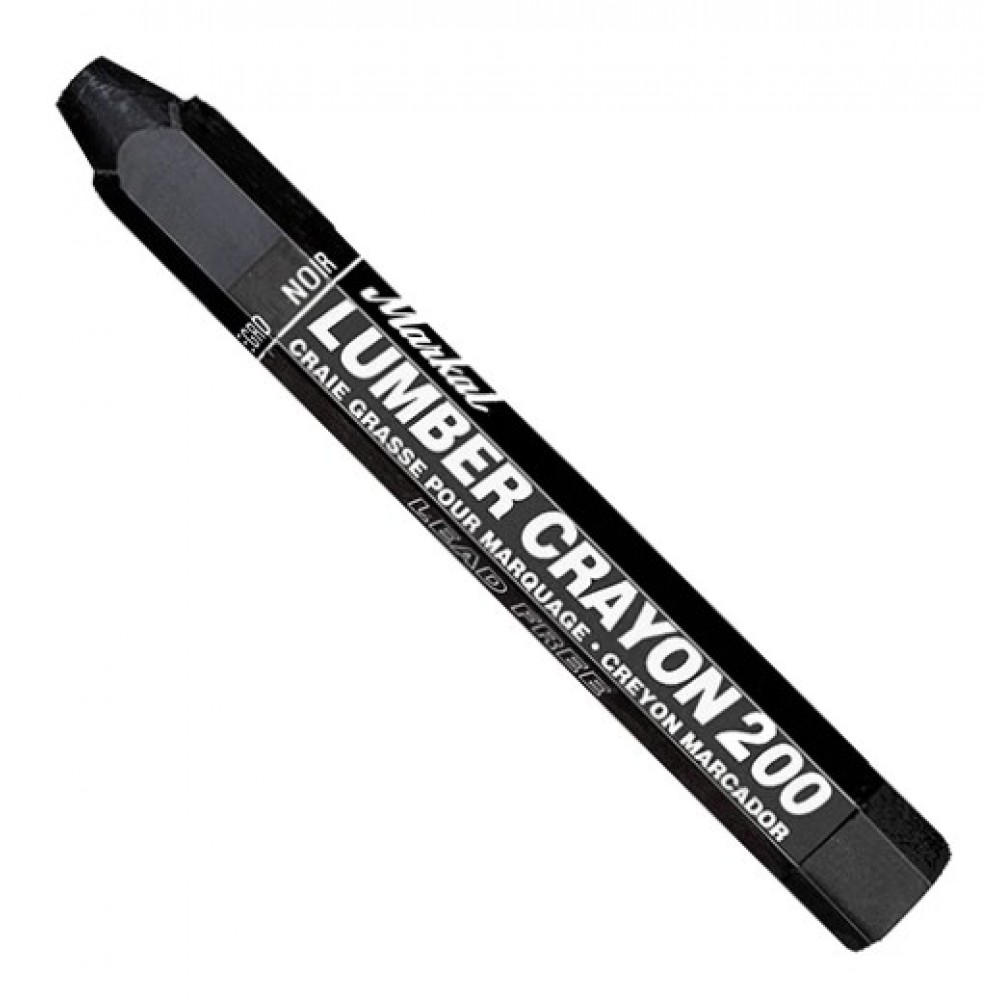 Универсальный мягкий карандаш на основе воска.Markal Lumber Crayon 200,Черный 80353