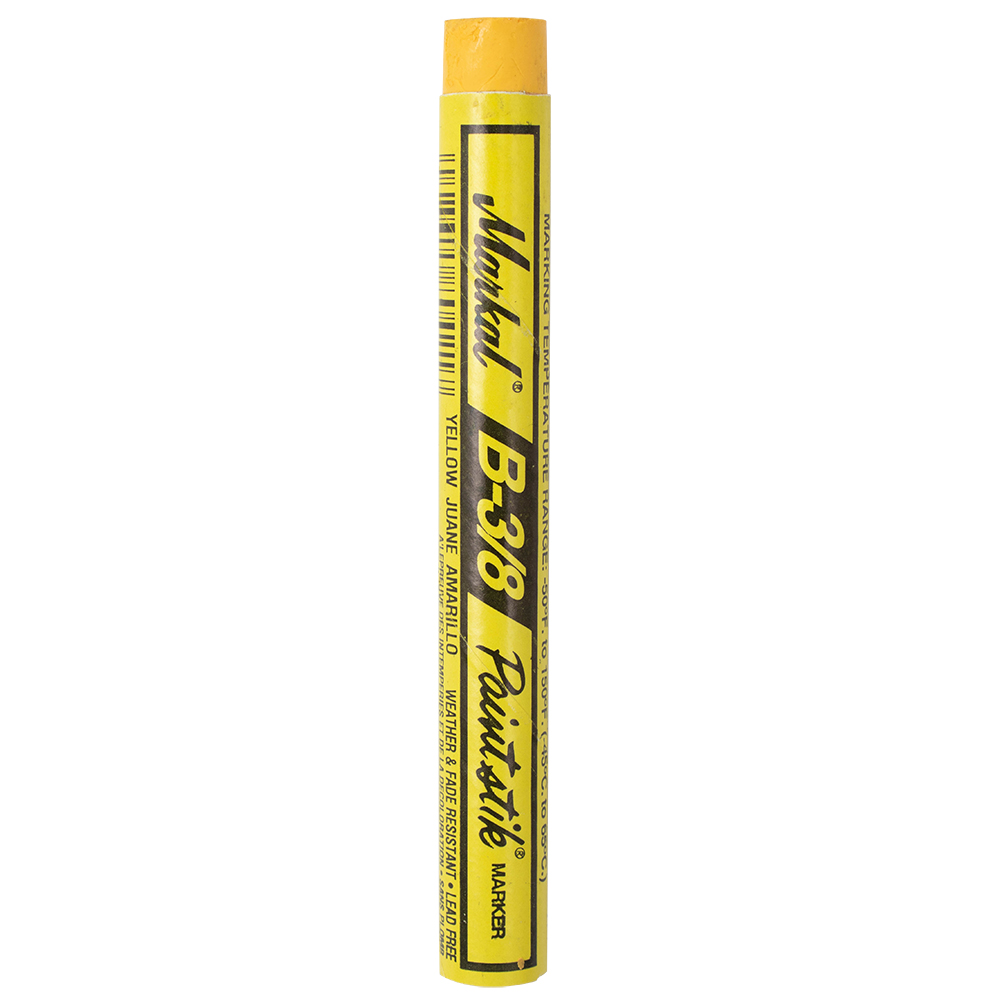 Универсальный маркер с твердой краской Markal B Paintstik 3/8", Желтый 80421