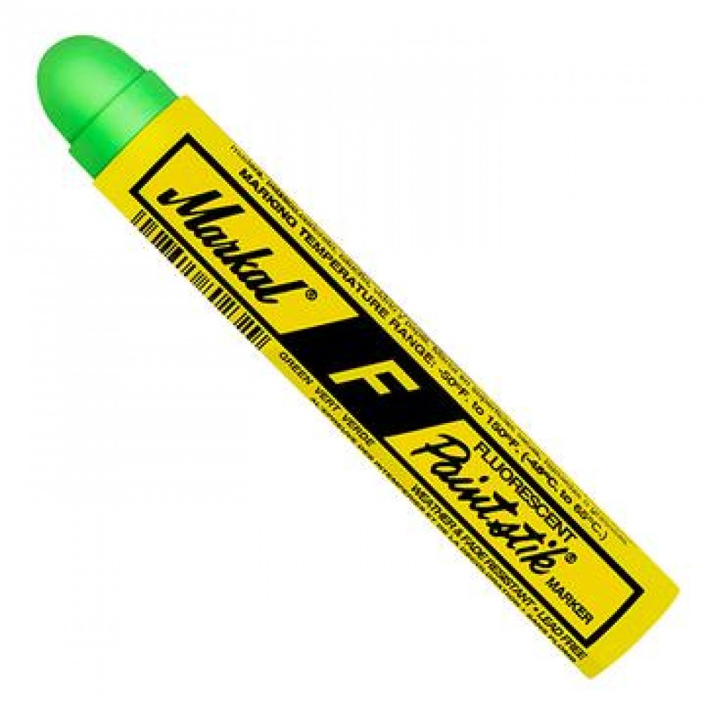 Маркер - карандаш с твердой краской Markal F Paintstik,Флуоресцентный Зеленый 82836