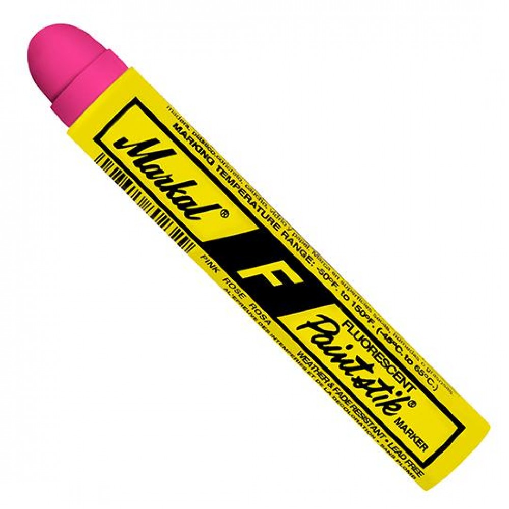 Маркер - карандаш с твердой краской Markal F Paintstik,Флуоресцентный Розовый 82842