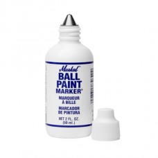 Маркер с металлическим шариковым наконечником в пластиковой тубе Markal Ball Paint Marker, Белый 84620