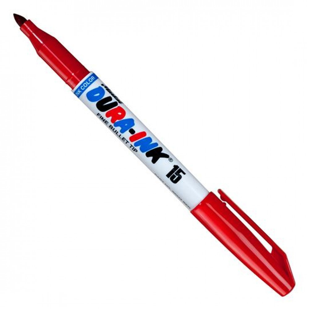 Перманентный маркер с тонким круглым наконечником Markal Dura-Ink 15, Красный 96022