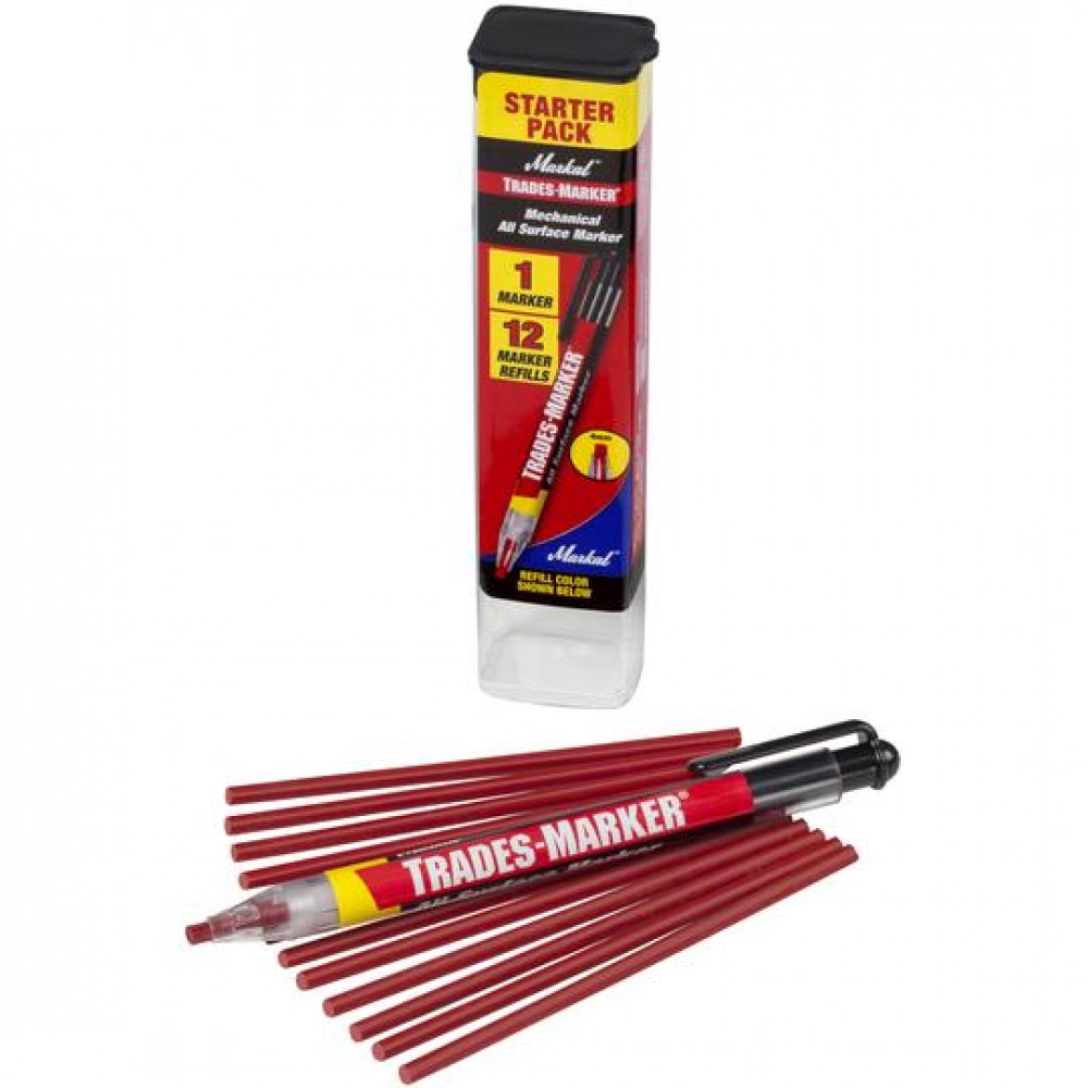Универсальный механический маркер Markal Trades-Marker Starter Pack, Красный 96132