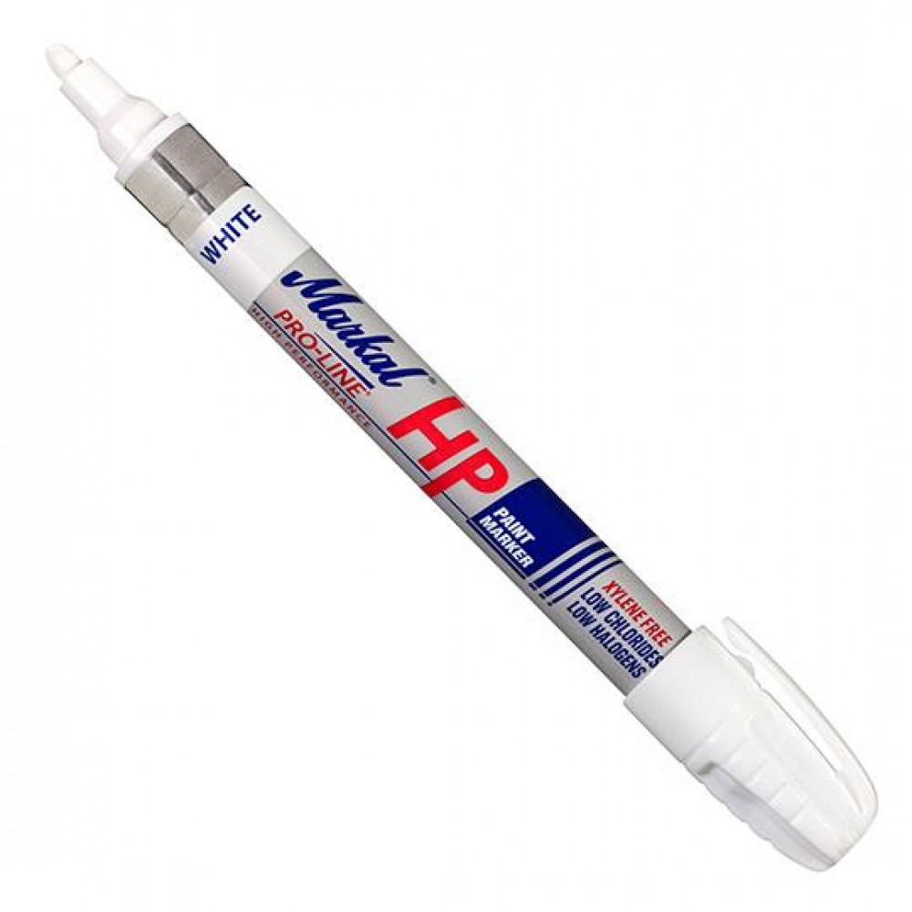 Профессиональный маркер на основе жидкой краски для маркировки жирных и грязных поверхностей Markal Pro-Line HP, Белый 96960
