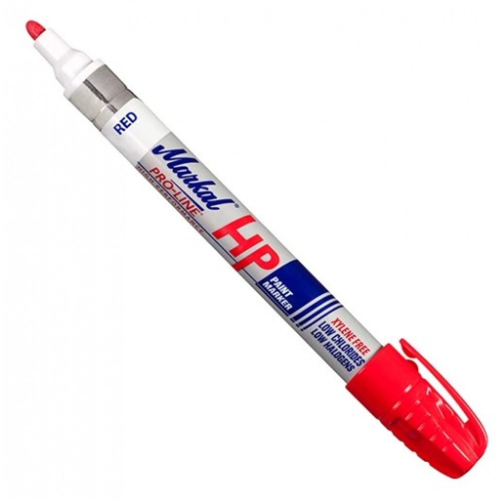 Профессиональный маркер на основе жидкой краски для маркировки жирных и грязных поверхностей Markal Pro-Line HP,  Красный 96962