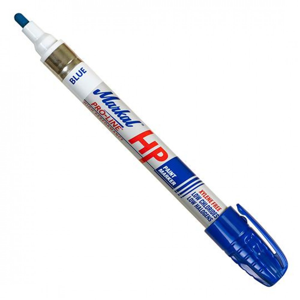 Профессиональный маркер на основе жидкой краски для маркировки жирных и грязных поверхностей Markal Pro-Line HP, Синий 96965