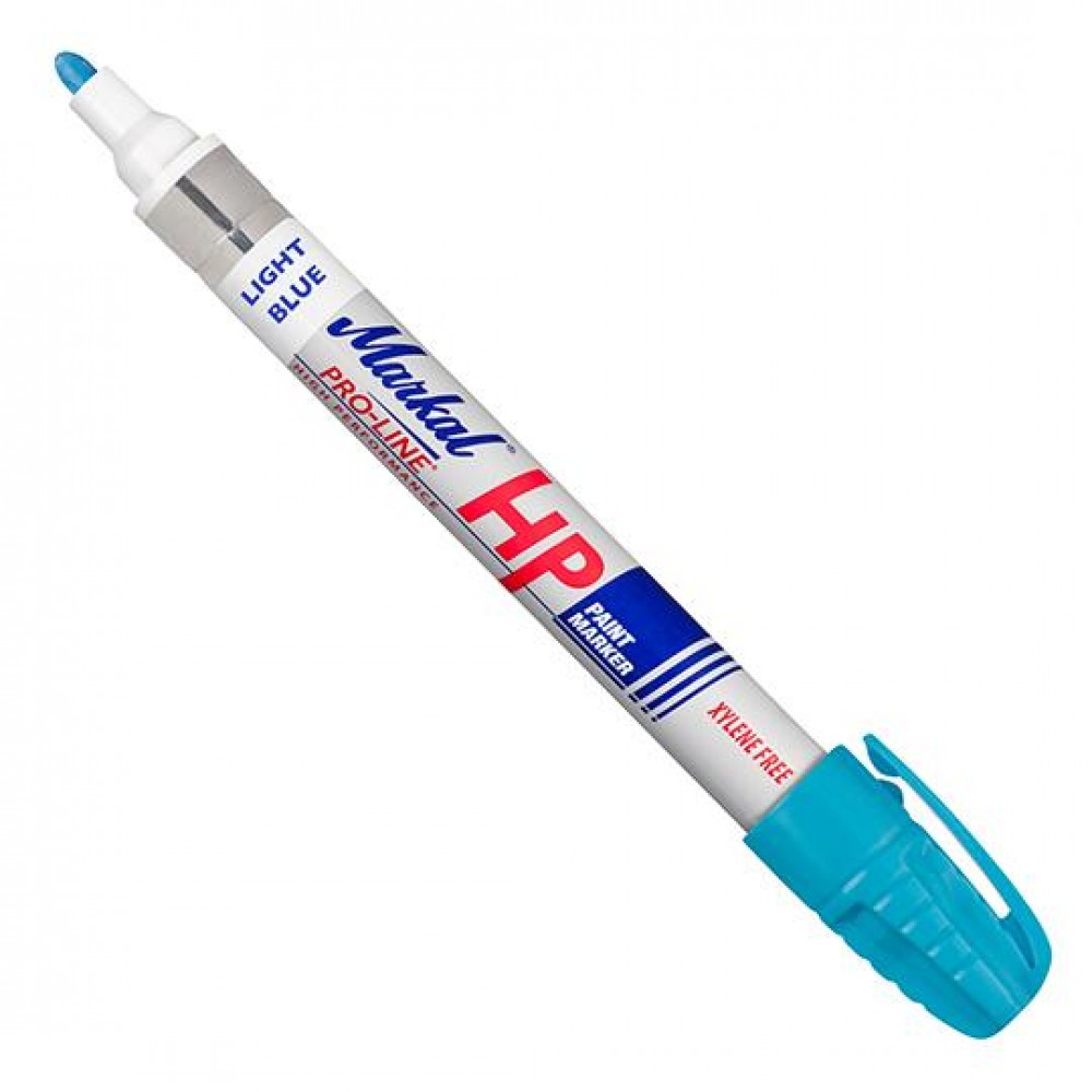 Профессиональный маркер на основе жидкой краски для маркировки жирных и грязных поверхностей Markal Pro-Line HP, Голубой 96971