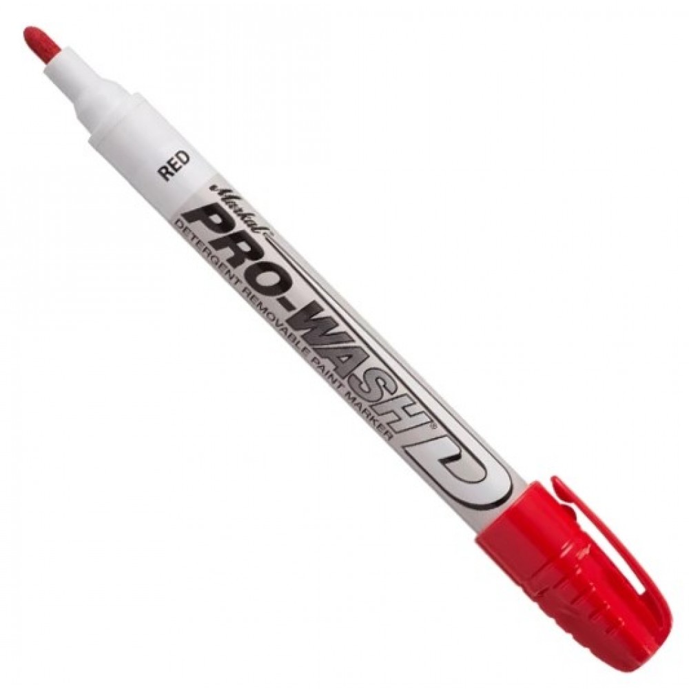 Маркер на основе жидкой краски для временной маркировки Markal Pro-Wash D, Красный 97012
