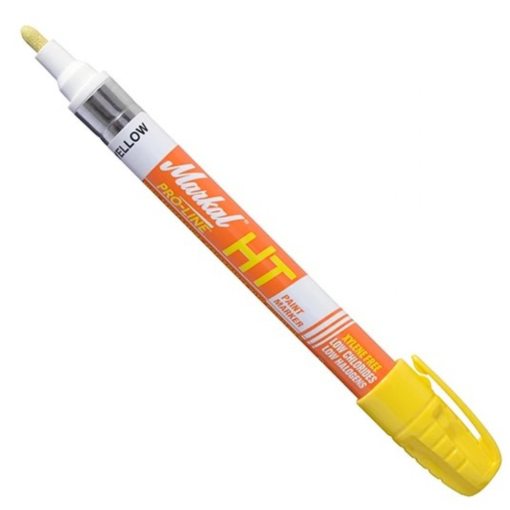 Уникальный термостойкий маркер на основе жидкой краски Markal Pro-Line HT, Желтый 97302